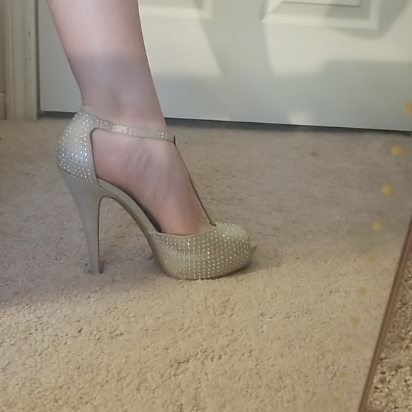 Silver Rhinestone Heels - Picture 10 of 10